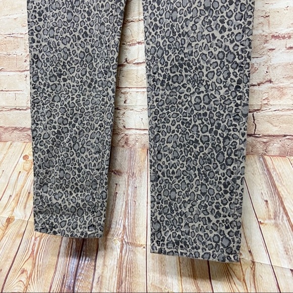 Paige Womens Denim Peg Skinny Jeans Size 29 Cheetah Animal Print Steel Gray - Picture 3 of 7